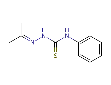 Molecular Structure of 14673-56-4 (Acetone 4-phenyl thiosemicarbazone)