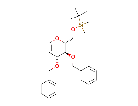 1,5-anhydro-3,4-di-O-benzyl-6-O-(tert-butyldimethylsilyl)-2-deoxy-D-arabino-hex-1-enitol