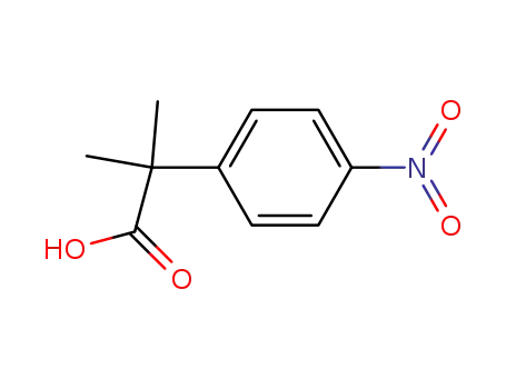Molecular Structure of 42206-47-3 (2-METHYL-2-(4-NITROPHENYL)-PROPIONIC ACID)
