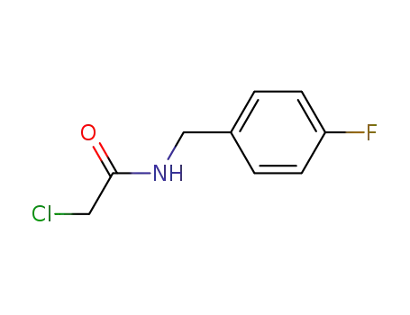 Molecular Structure of 257279-75-7 (2-CHLORO-N-(4-FLUOROBENZYL)ACETAMIDE)