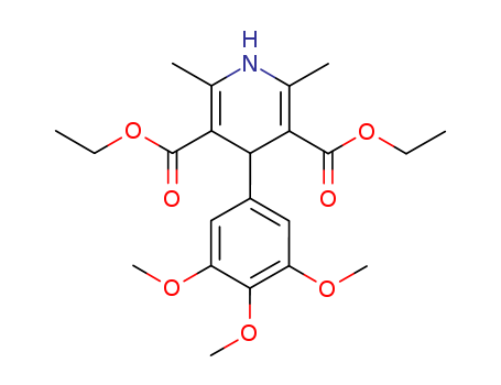 diethyl 2,6-dimethyl-4-(3,4,5-trimethoxyphenyl)-1,4-dihydropyridine-3,5-dicarboxylate cas  36422-60-3