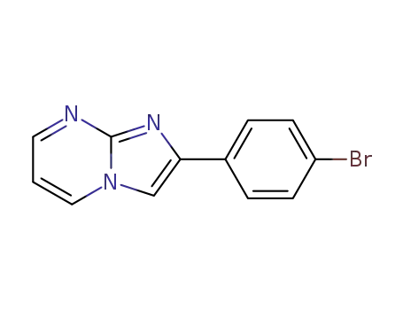 Molecular Structure of 56921-85-8 (2-(4-Bromo-phenyl)-imidazo[1,2-a]pyrimidine)
