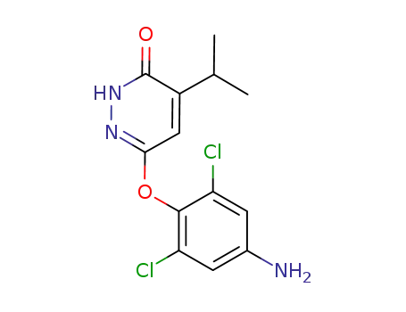 3(2H)-Pyridazinone,6-(4-amino-2,6-dichlorophenoxy)-4-(1-methylethyl)-