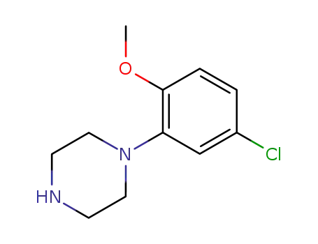 Molecular Structure of 99857-72-4 (1-(5-CHLORO-2-METHOXYPHENYL)PIPERAZINE HYDROCHLORIDE)