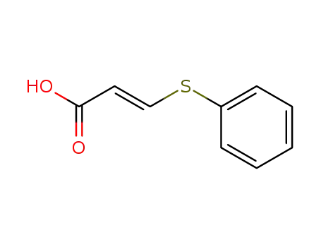 Molecular Structure of 706-02-5 (2-Propenoic acid, 3-(phenylthio)-, (E)-)