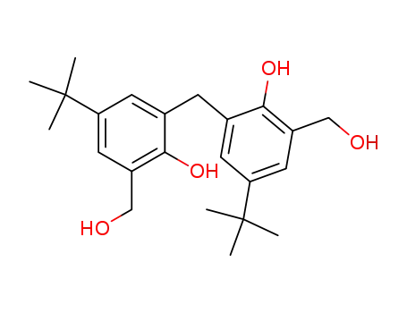 Molecular Structure of 2467-07-4 (Benzenemethanol, 3,3'-methylenebis[5-(1,1-dimethylethyl)-2-hydroxy-)