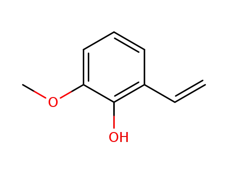 Molecular Structure of 120550-69-8 (Phenol, 2-ethenyl-6-methoxy- (9CI))