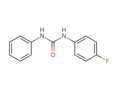 Molecular Structure of 330-98-3 (1-(4-Fluorophenyl)-3-phenylurea)