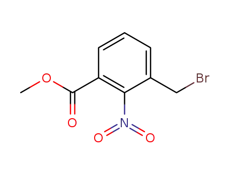Molecular Structure of 132874-06-7 (methyl 3-(bromomethyl)-2-nitrobenzoate)