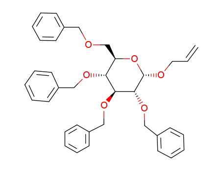 Molecular Structure of 6207-45-0 (Allyl 2,3,4,6-tetra-O-benzyl-a-D-glucopyranoside)