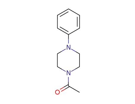 Molecular Structure of 21557-13-1 (1-(4-Phenylpiperazin-1-yl)ethanone)