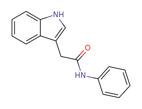 Molecular Structure of 52190-18-8 (N-Phenyl-1H-indole-3-acetamide)