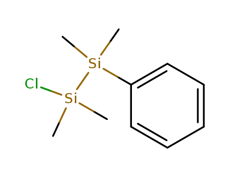 Molecular Structure of 941-15-1 (Disilane, 1-chloro-1,1,2,2-tetramethyl-2-phenyl-)