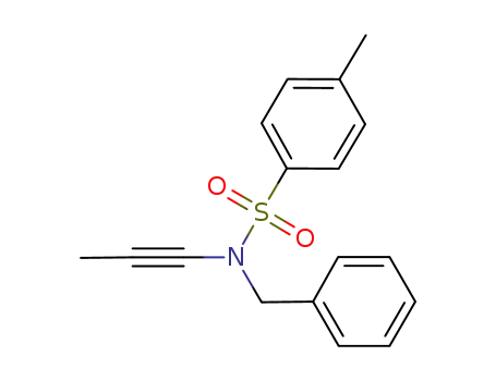 Molecular Structure of 1174638-52-8 (N-benzyl-4-methyl-N-(prop-1-yn-1-yl)benzenesulfonamide)