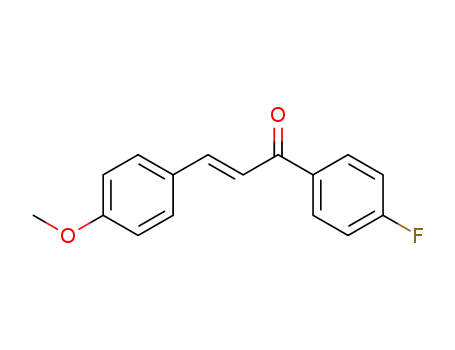 Molecular Structure of 126443-11-6 (2-Propen-1-one, 1-(4-fluorophenyl)-3-(4-methoxyphenyl)-, (2E)-)