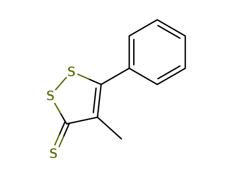 Molecular Structure of 10269-25-7 (3H-1,2-Dithiole-3-thione,4-methyl-5-phenyl-)