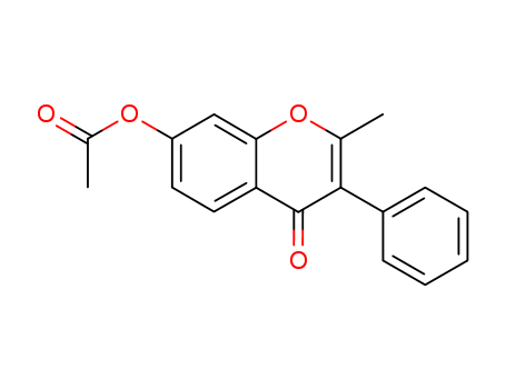 4H-1-Benzopyran-4-one,7-(acetyloxy)-2-methyl-3-phenyl- cas  3211-63-0