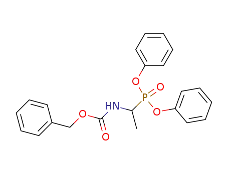 Molecular Structure of 65164-80-9 (Carbamic acid, [1-(diphenoxyphosphinyl)ethyl]-, phenylmethyl ester)