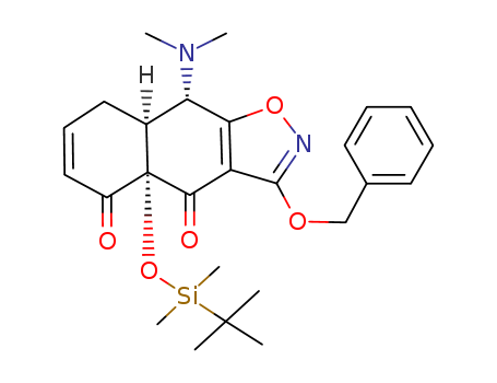 (4aS,8aS,9S)-9-(Dimethylamino)-4a-[[(1,1-dimethylethyl)dimethylsilyl]oxy]-8a,9-dihydro-3-(phenylmethoxy)-naphth[2,3-d]isoxazole-4,5(4aH,8H)-dione