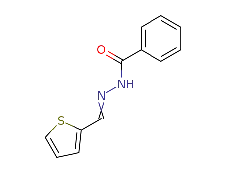 Molecular Structure of 16371-55-4 (Benzoic acid,2-(2-thienylmethylene)hydrazide)