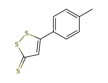 Molecular Structure of 6921-83-1 (5-(4-methylphenyl)-3H-1,2-dithiole-3-thione)