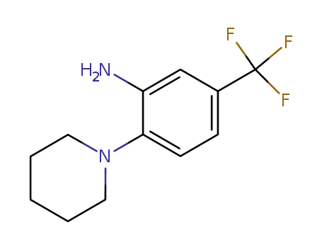 Molecular Structure of 1496-40-8 (N-(2-AMINO-4-TRIFLUOROMETHYLPHENYL)PIPERIDINE)