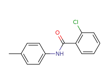 Molecular Structure of 2447-93-0 (2-Chloro-N-(4-Methylphenyl)benzaMide, 97%)
