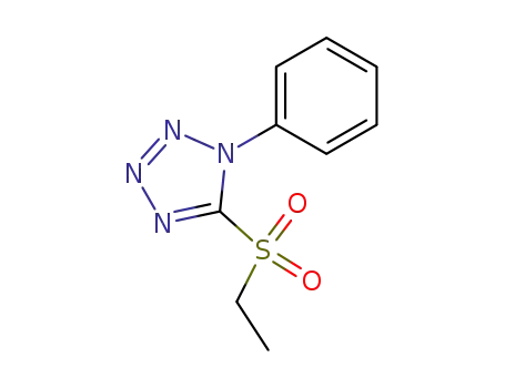 Molecular Structure of 3206-46-0 (1H-Tetrazole, 5-(ethylsulfonyl)-1-phenyl-)