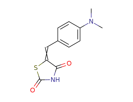 Molecular Structure of 3695-48-5 (2,4-Thiazolidinedione, 5-[[4-(dimethylamino)phenyl]methylene]-)