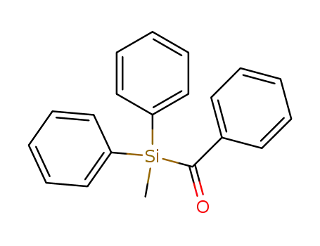 Molecular Structure of 18666-54-1 (Silane, benzoylmethyldiphenyl-)