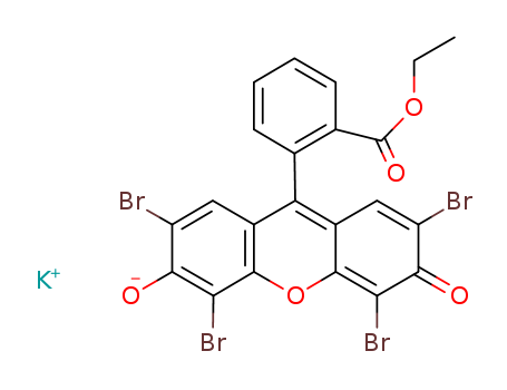 Benzoic acid,2-(2,4,5,7-tetrabromo-6-hydroxy-3-oxo-3H-xanthen-9-yl)-, ethyl ester, potassiumsalt (1:1)