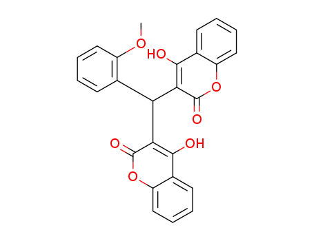 Molecular Structure of 10172-73-3 (2H-1-Benzopyran-2-one,
3,3'-[(2-methoxyphenyl)methylene]bis[4-hydroxy-)