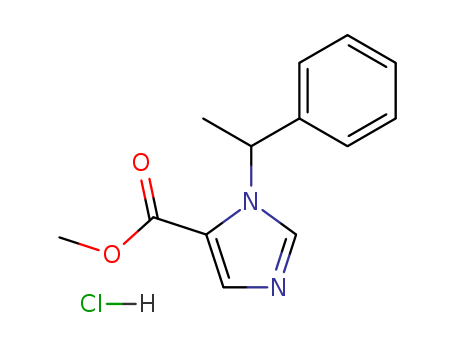 1H-Imidazole-5-carboxylicacid, 1-(1-phenylethyl)-, methyl ester, hydrochloride (1:1) cas  35944-74-2