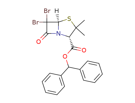4-Thia-1-azabicyclo[3.2.0]heptane-2-carboxylicacid, 6,6-dibromo-3,3-dimethyl-7-oxo-, diphenylmethyl ester, (2S,5R)-