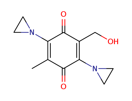 2,5-Cyclohexadiene-1,4-dione,2,5-bis(1-aziridinyl)-3-(hydroxymethyl)-6-methyl- cas  221635-42-3