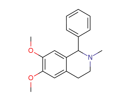 Isoquinoline, 1,2,3,4-tetrahydro-6,7-dimethoxy-2-methyl-1-phenyl-