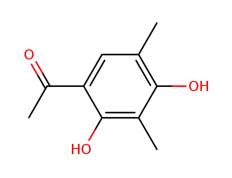 Molecular Structure of 577-45-7 (Ethanone, 1-(2,4-dihydroxy-3,5-dimethylphenyl)-)