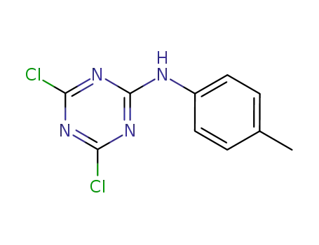Molecular Structure of 2272-24-4 (4,6-dichloro-N-(4-methylphenyl)-1,3,5-triazin-2-amine)
