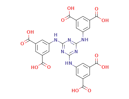 Molecular Structure of 776242-98-9 (5,5’,5’’-(1,3,5-triazine-2,4,6-triyl)tris(azanediyl) triisophthalate)