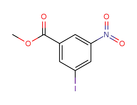 Molecular Structure of 50765-19-0 (METHYL 3-IODO-5-NITRO-BENZOATE)