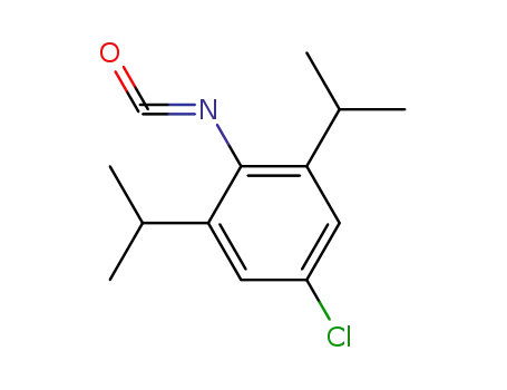 Molecular Structure of 63520-60-5 (Benzene, 5-chloro-2-isocyanato-1,3-bis(1-methylethyl)-)