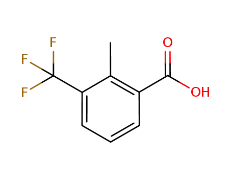 Molecular Structure of 62089-35-4 (2-METHYL-3-(TRIFLUOROMETHYL)BENZOIC ACID)