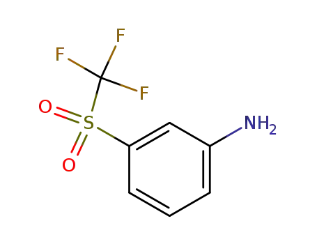 Molecular Structure of 426-59-5 (3-(TRIFLUOROMETHYLSULFONYL)ANILINE)