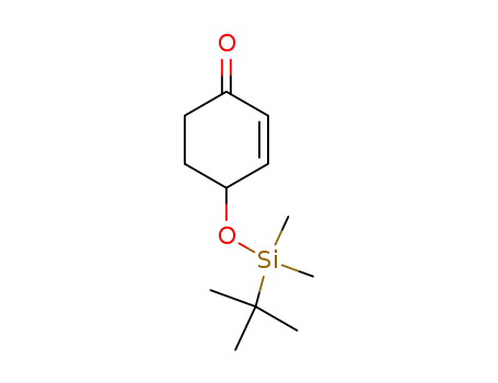 Molecular Structure of 119414-47-0 (2-Cyclohexen-1-one, 4-[[(1,1-dimethylethyl)dimethylsilyl]oxy]-)