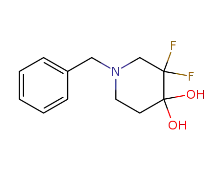 Molecular Structure of 1067914-81-1 (1-Benzyl-3,3-difluoro- 4,...)