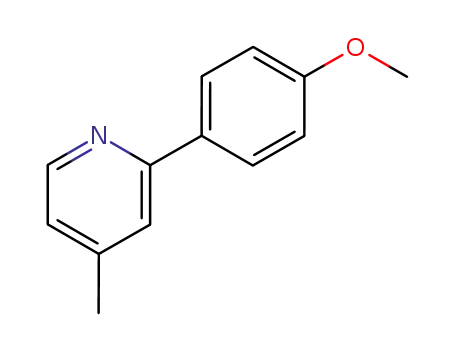 Molecular Structure of 80636-01-7 (2-(4-METHOXY-PHENYL)-4-METHYL-PYRIDINE)
