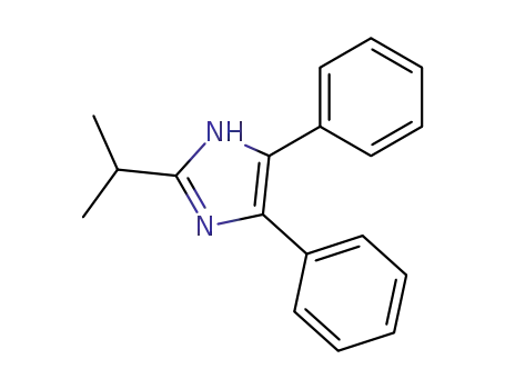 Molecular Structure of 13682-25-2 (4,5-diphenyl-2-(propan-2-yl)-1H-imidazole)