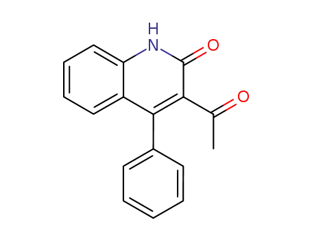 Molecular Structure of 313273-62-0 (3-acetyl-4-phenyl-1,2-dihydroquinolin-2-one)