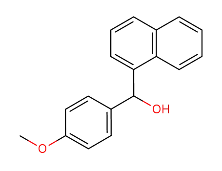Molecular Structure of 6844-18-4 (1-Naphthalenemethanol, a-(4-methoxyphenyl)-)