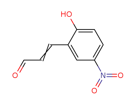 Molecular Structure of 62322-07-0 (2-Propenal, 3-(2-hydroxy-5-nitrophenyl)-)